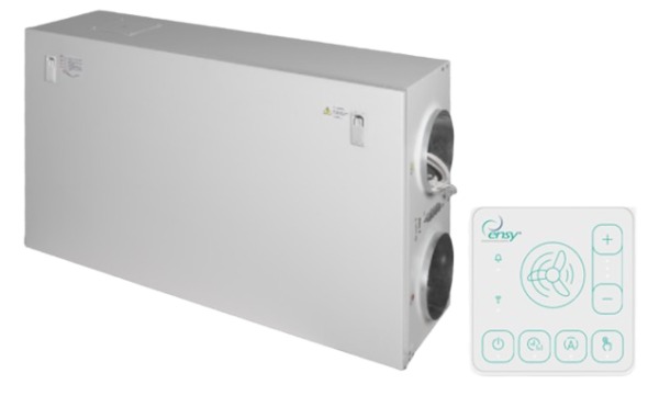 Rekuperatorius ENSY WAVE 300HV lubinis kair.p.  su Wi-Fi ir Bluetooth valdikliu - Image 2