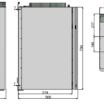 Rekuperatorius ENSY InoVent  AHU-550BV/1 vert. kair. p. 794 m³/h. Komplekte valdiklis su WI-FI