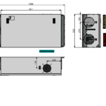 Rekuperatorius ENSY InoVent AHU-300HV palubinis kair.p. 265m³/h. Komplekte valdiklis su WI-FI