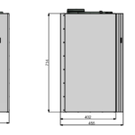 Rekuperatorius ENSY InoVent AHU-400BH vert. deš.p. 470m³/h. Komplekte valdiklis su WI-FI