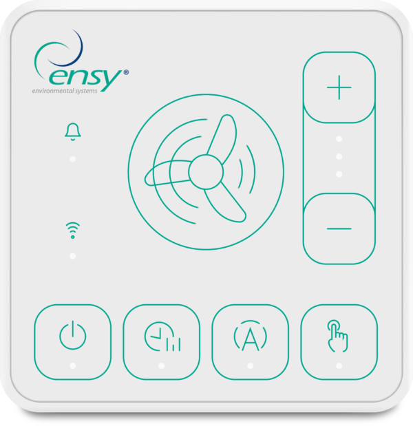 Rekuperatorius ENSY WAVE 300HV lubinis kair.p.  su Wi-Fi ir Bluetooth valdikliu